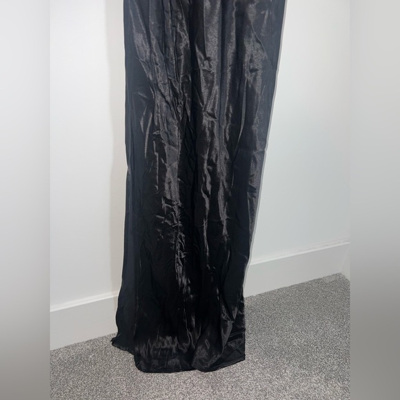 MESHKI new Claire Satin Drape Back Maxi Dress XL - Picture 5 of 15